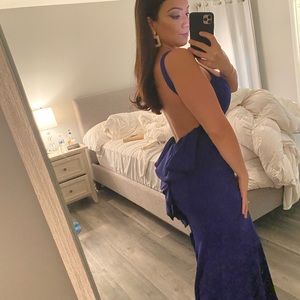 Blue long dress